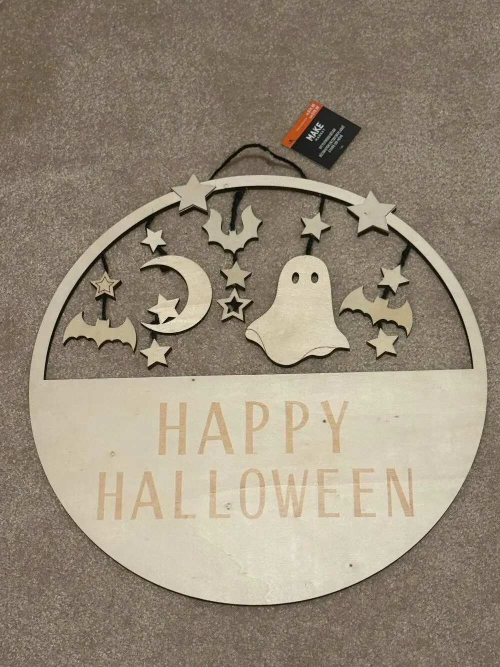 Halloween wood DIY sign